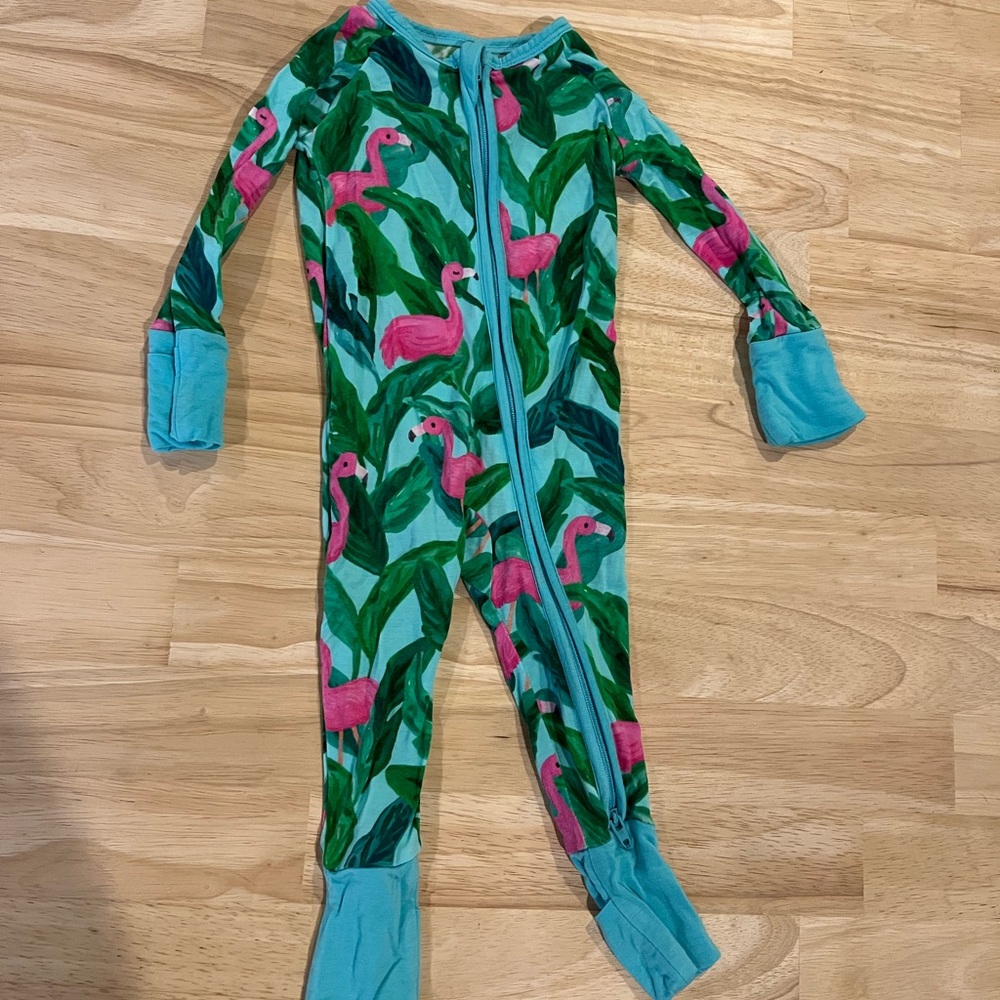 Little Sleepies Tropical Flamingo Zippy